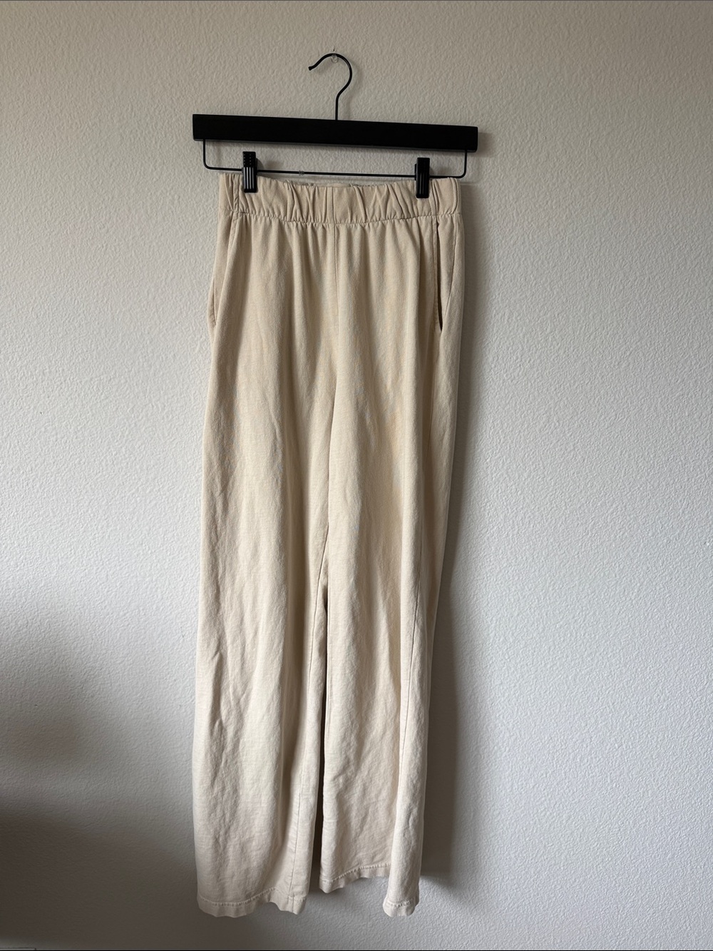 TALENTLESS Cream Elastic-Waist Track Pants